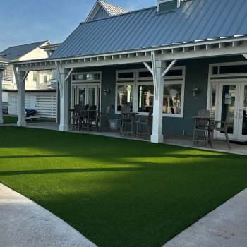 artificial turf outside a public building in a vacation rental community