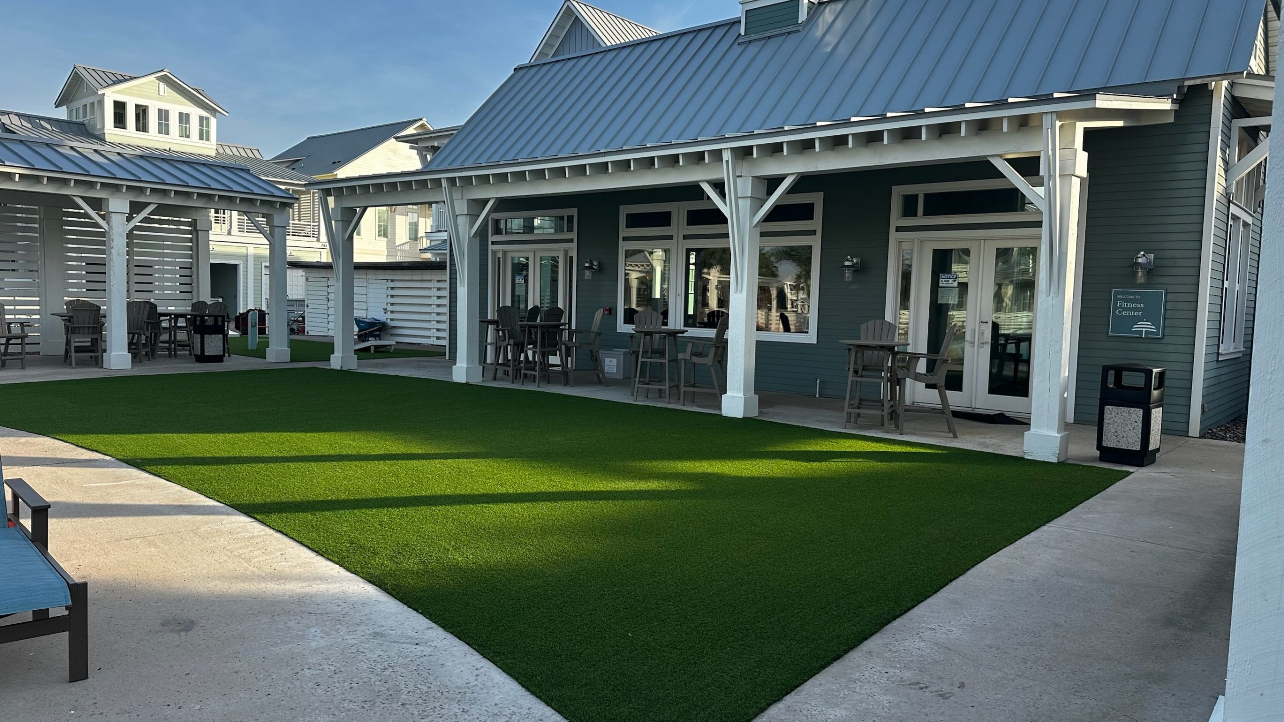 Img 4927 artificial turf outside a public building in a vacation rental community