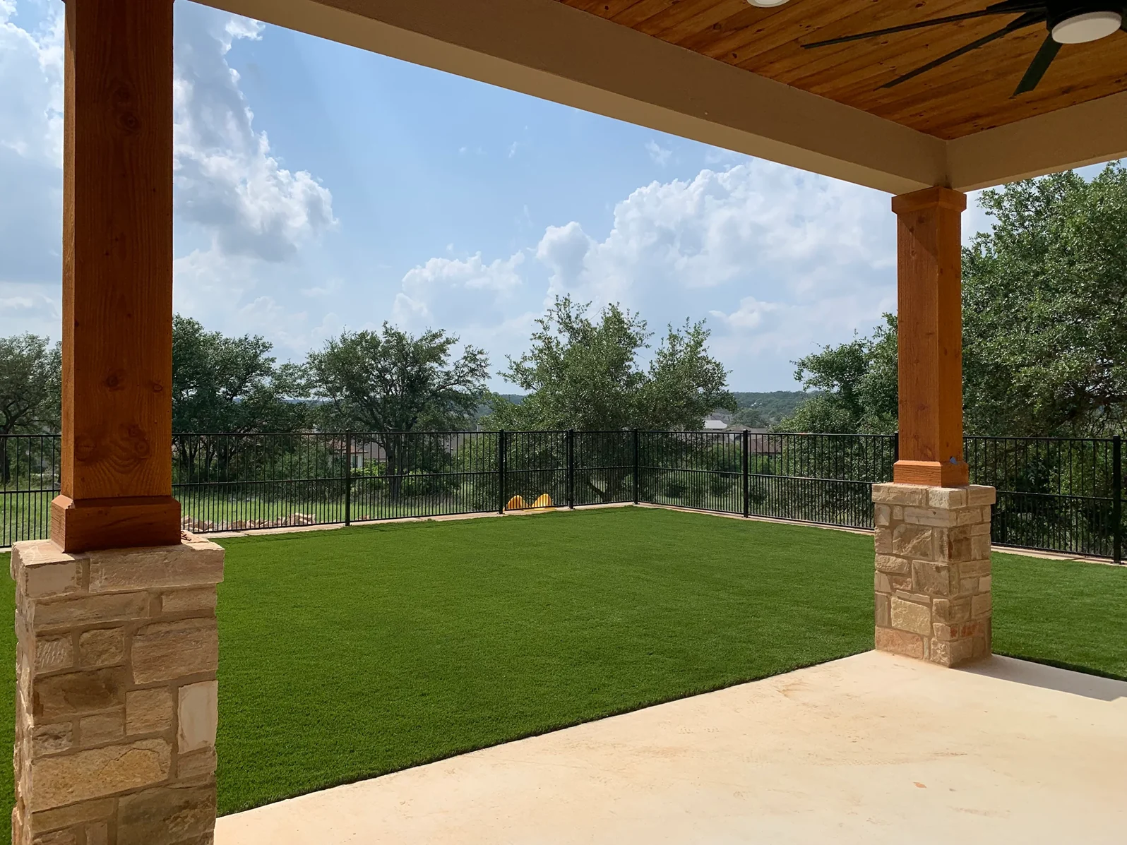 Artificial turf in Liberty Hill Project