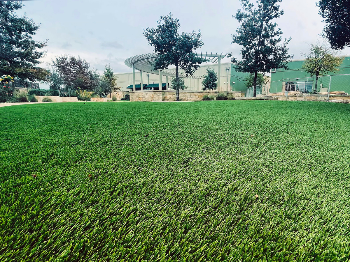 commercial artificial turf installation 1