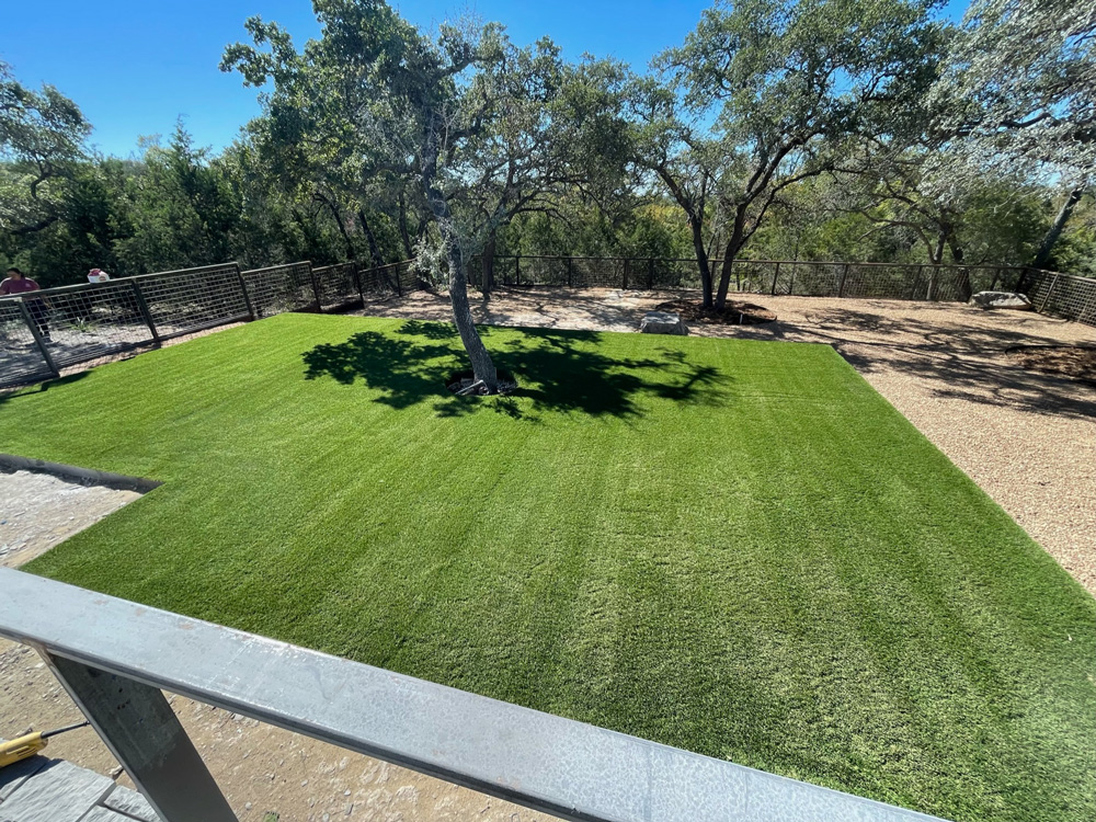 realistic artificial turf install